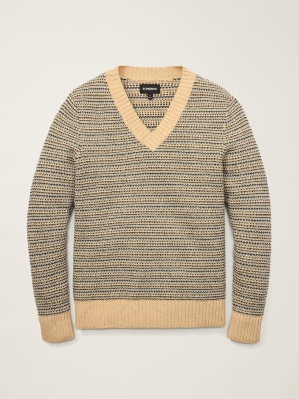Bonobos Tricolor V Neck Sweater